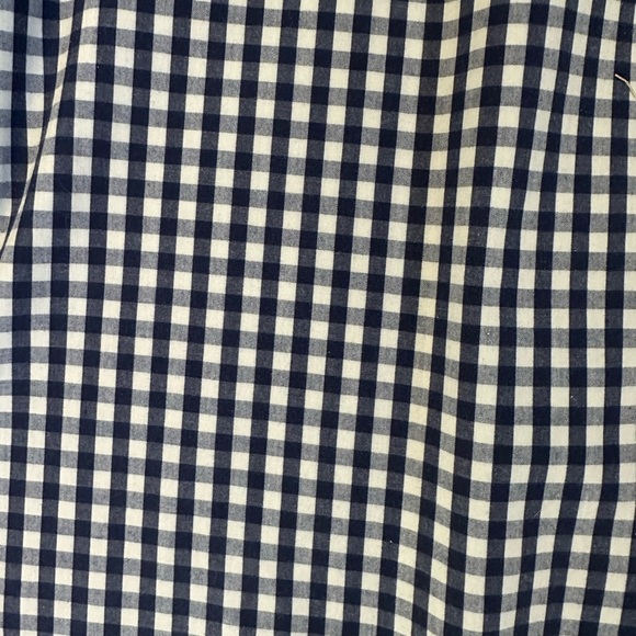 Men’s Dockers NWOT navy and white checked long sleeve button down, size XL - Picture 5 of 6